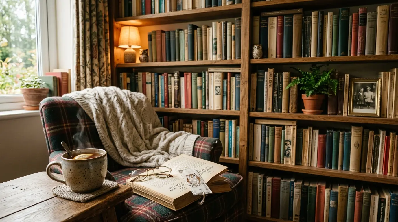 Bibliothèque chaleureuse