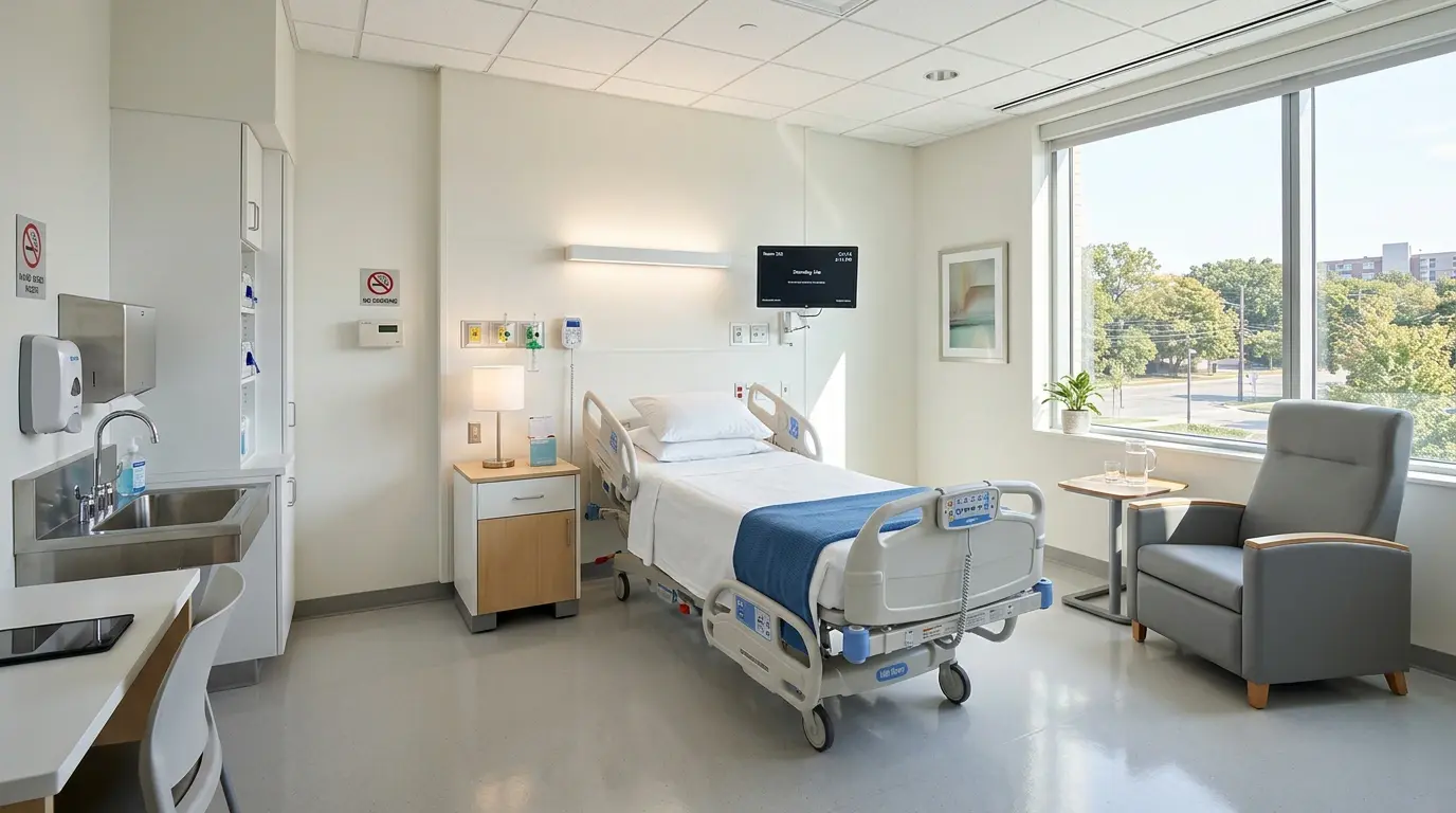 Chambre d'hôpital moderne